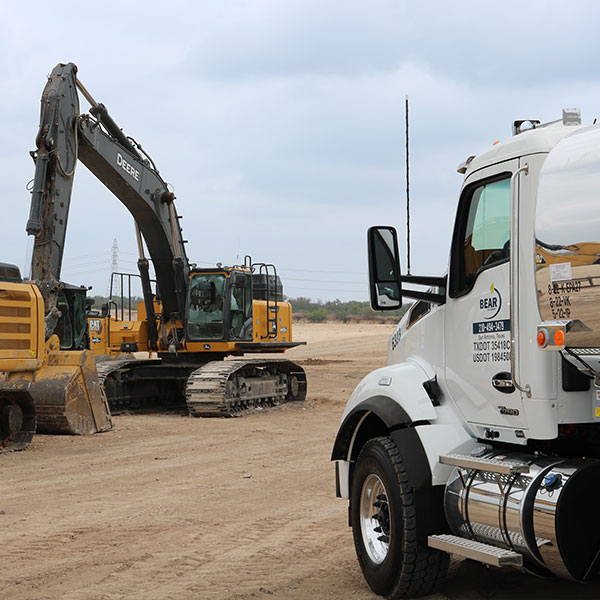 central texas fuel delivery to construction site